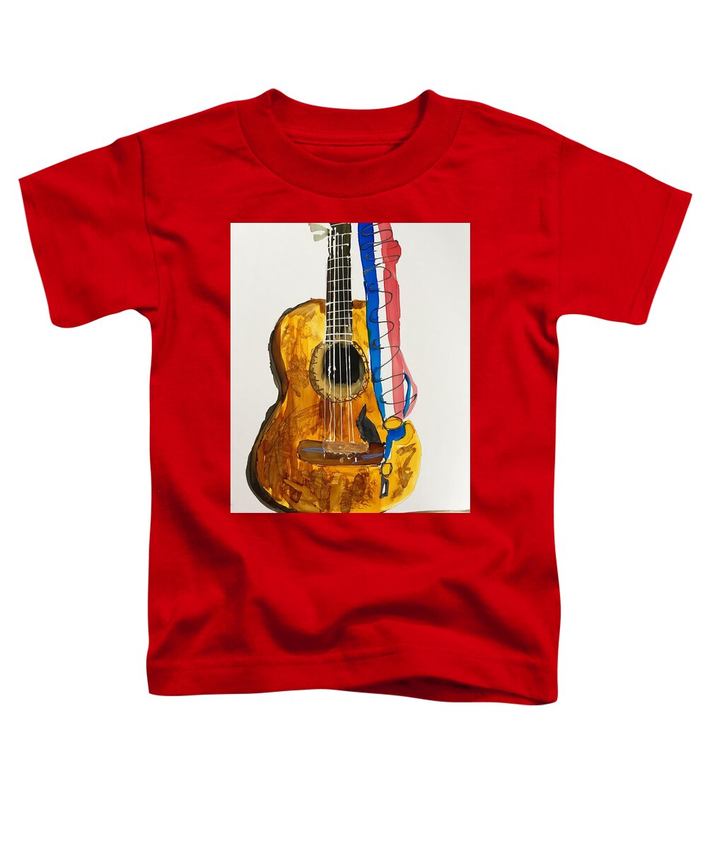 Abstract Toddler T-Shirt featuring the painting Trigger by Bonny Butler