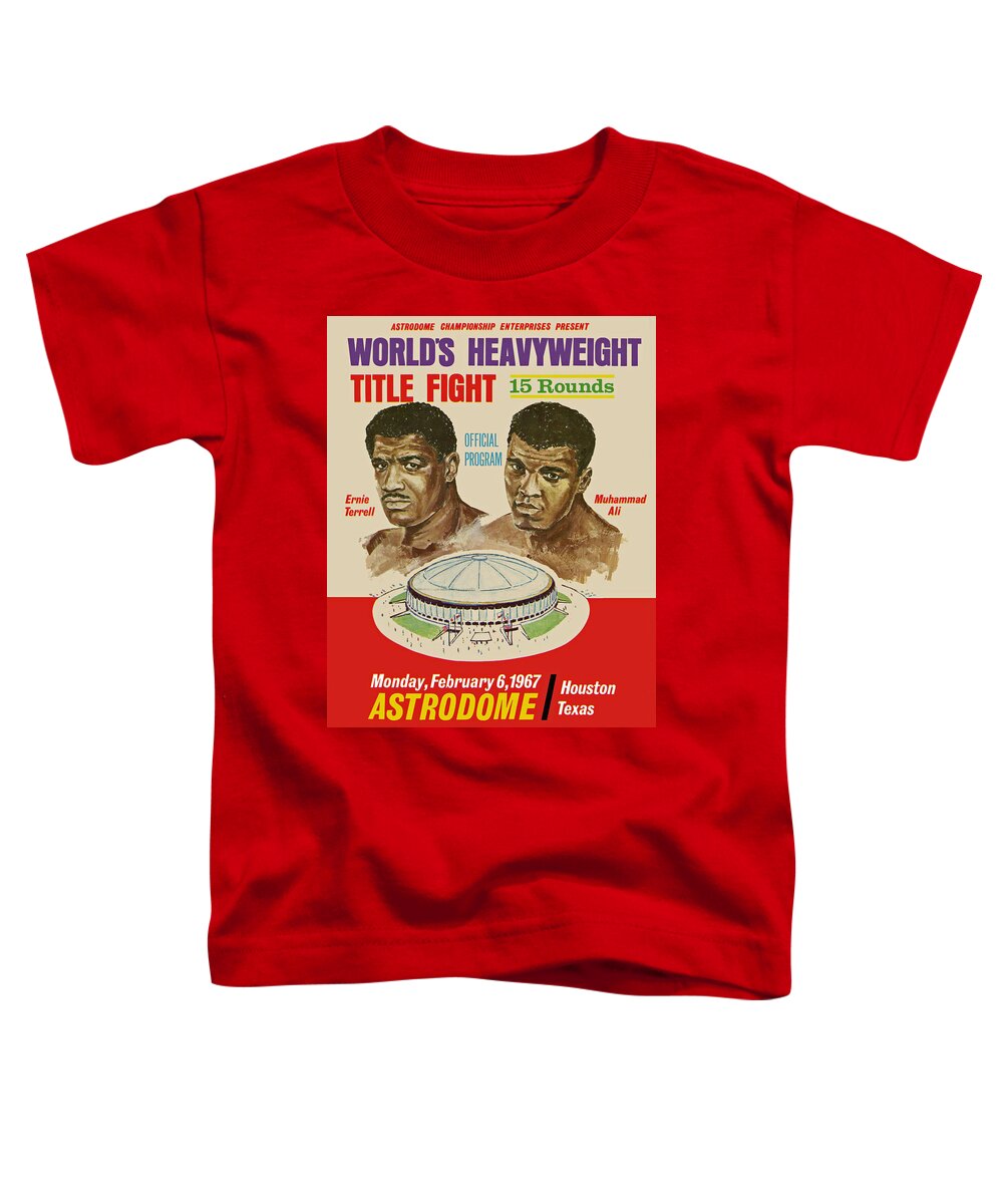 Poster Toddler T-Shirt featuring the painting Mohammed Ali vs Ernie Terrell 1967 Fight by MotionAge Designs