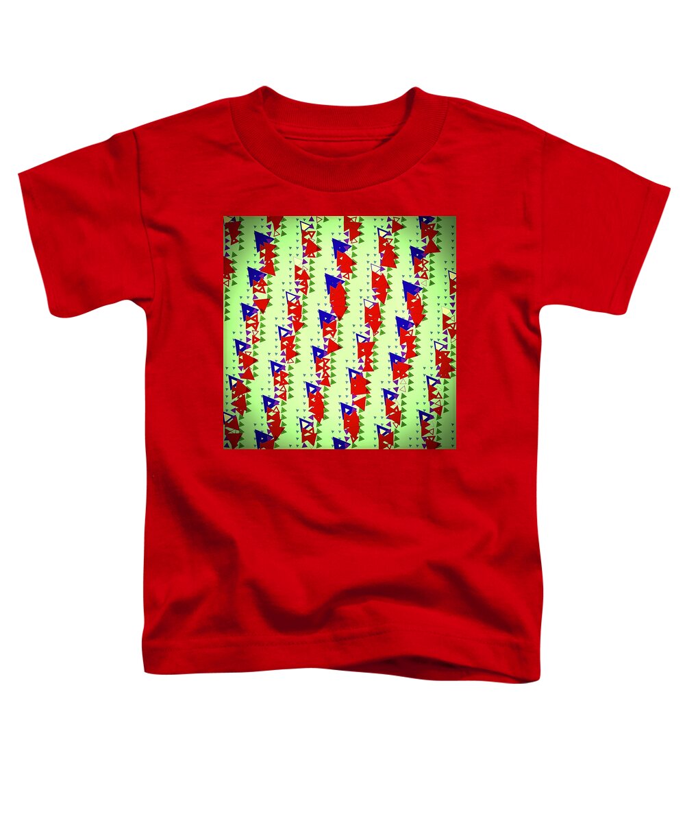 Abstract Toddler T-Shirt featuring the digital art Pattern 6 by Marko Sabotin