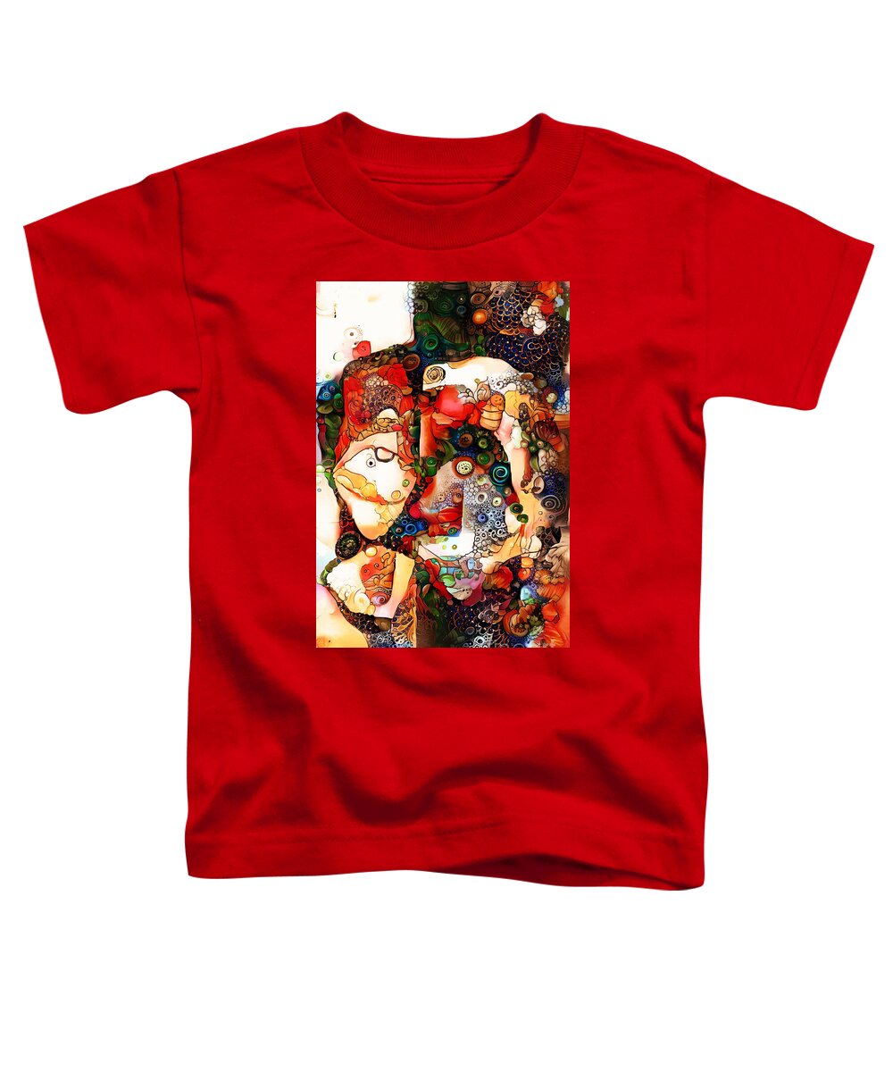 Contemporary Art Toddler T-Shirt featuring the digital art 34 by Jeremiah Ray