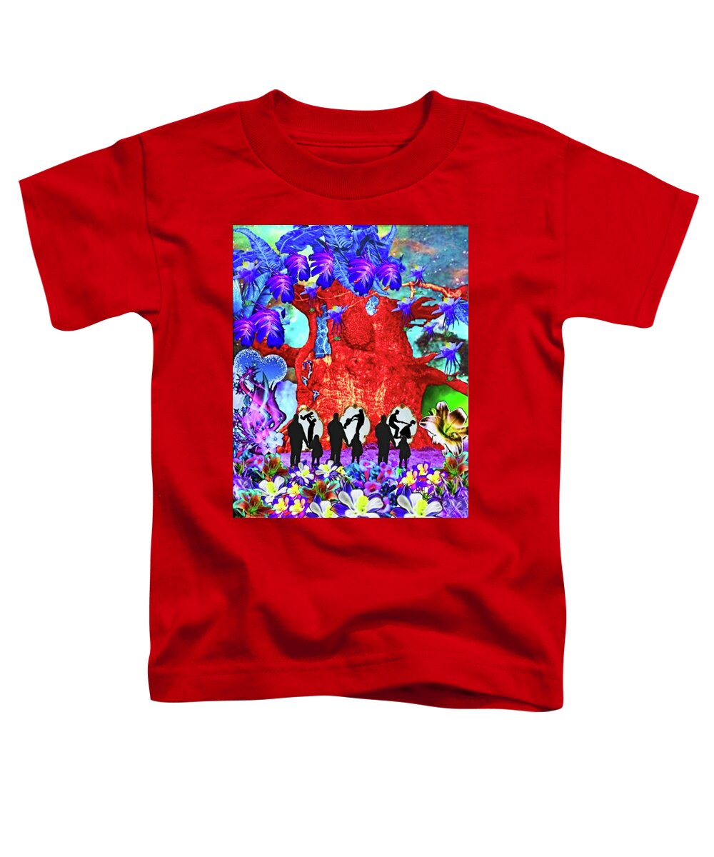 A Fathers Love Poem Toddler T-Shirt featuring the digital art A Fathers Love Reflections by Stephen Battel