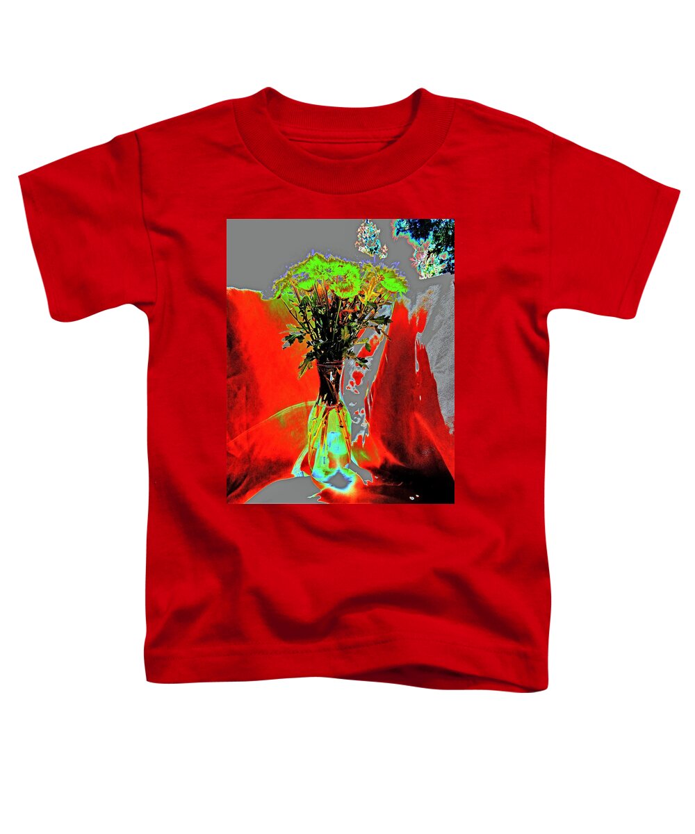 Flowers Toddler T-Shirt featuring the photograph Abstract Mums by Andrew Lawrence