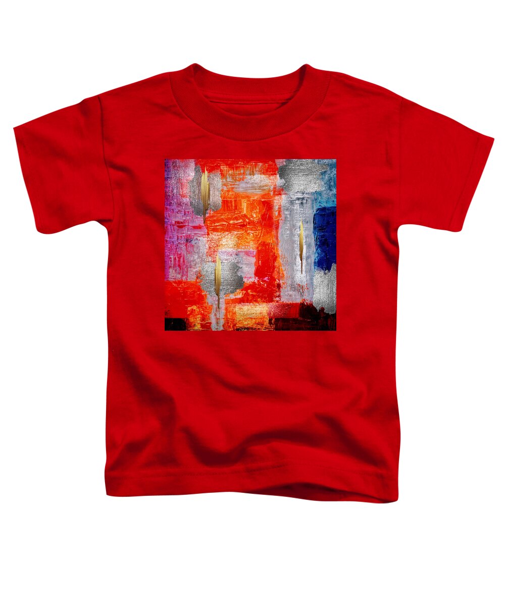Abstract Art Toddler T-Shirt featuring the digital art Alchemy by Canessa Thomas