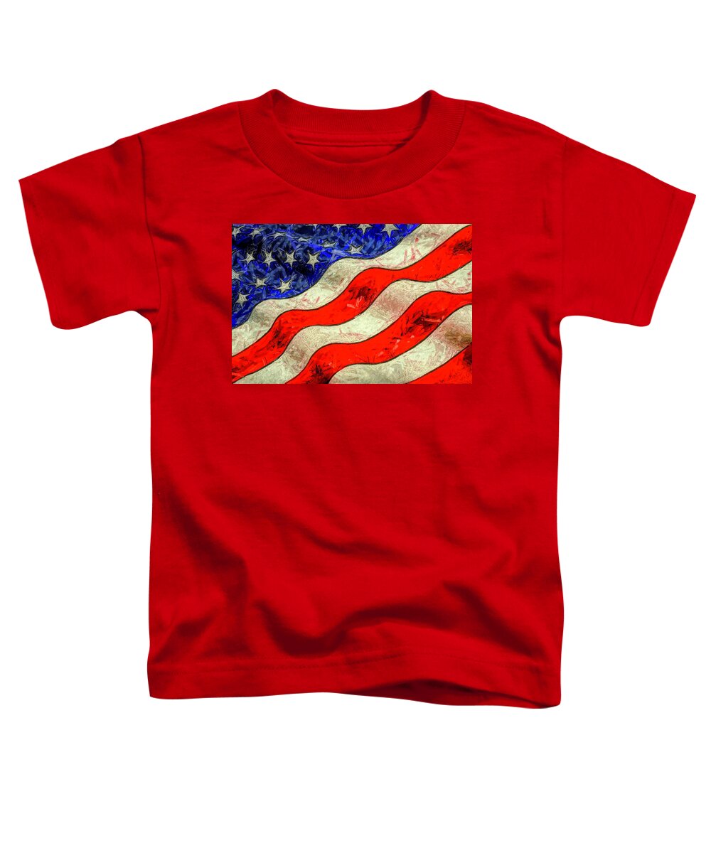Flag Toddler T-Shirt featuring the photograph American Flag Old Glory by Floyd Snyder