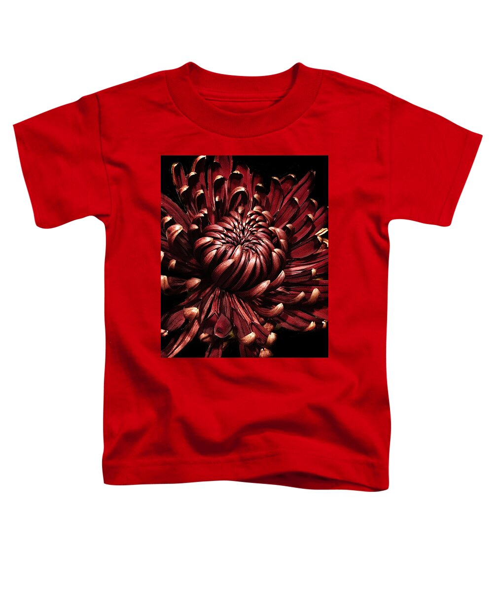 Flower-head Toddler T-Shirt featuring the photograph Spider Mum by Catherine Melvin