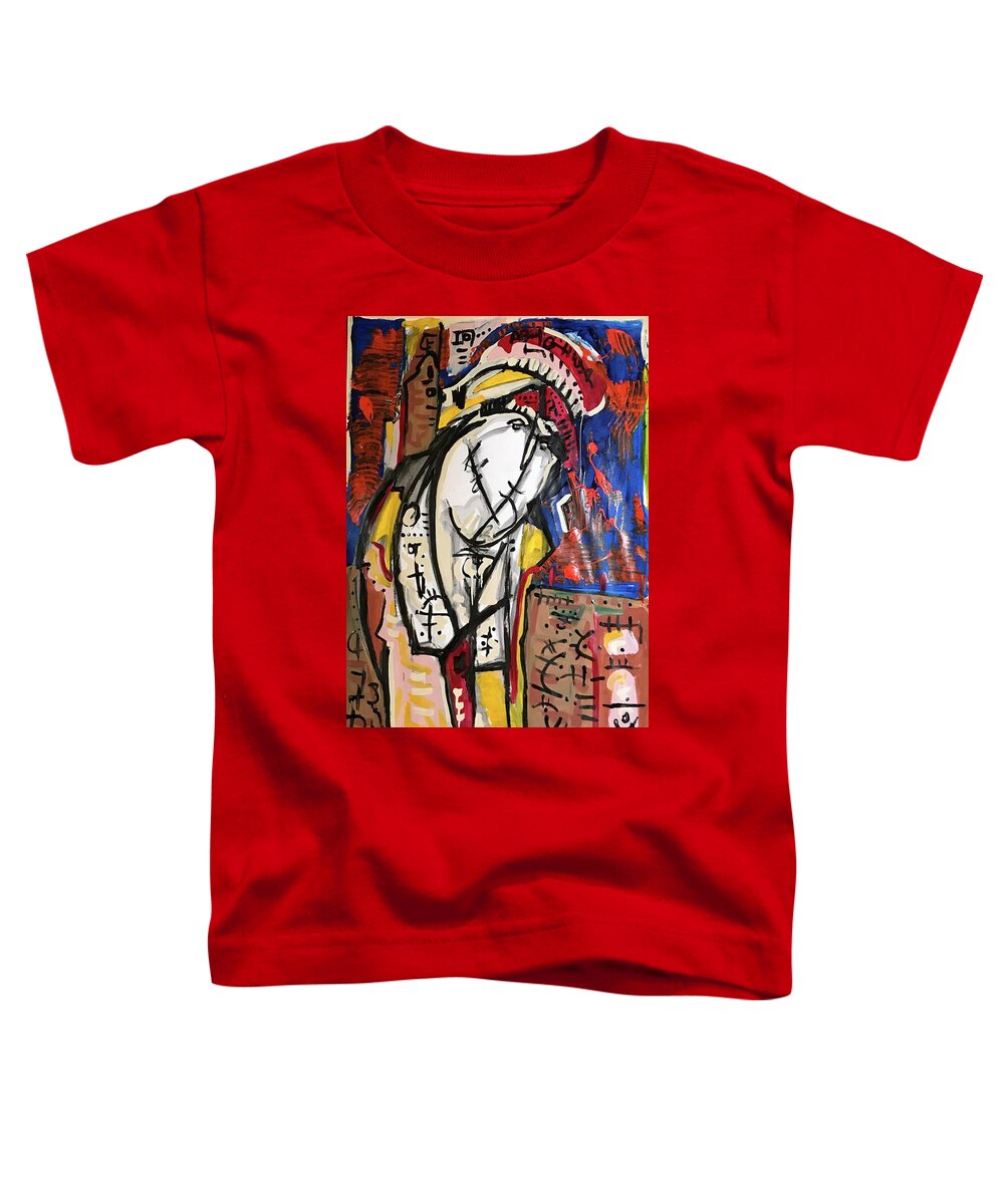 Abstract  Toddler T-Shirt featuring the painting Bailarina July 2020 by Gustavo Ramirez