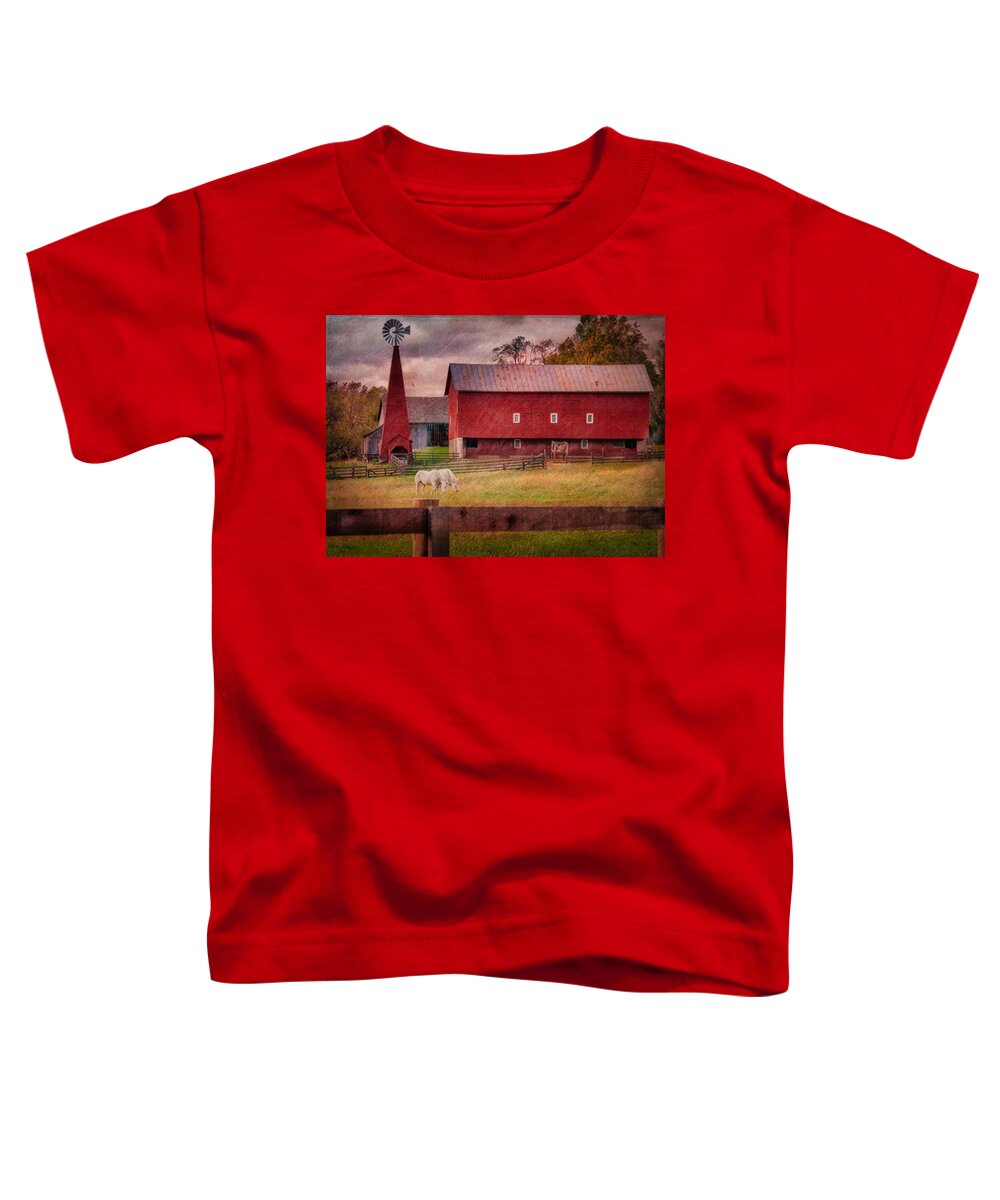  Toddler T-Shirt featuring the photograph Barn at Carriage Hill by Jack Wilson