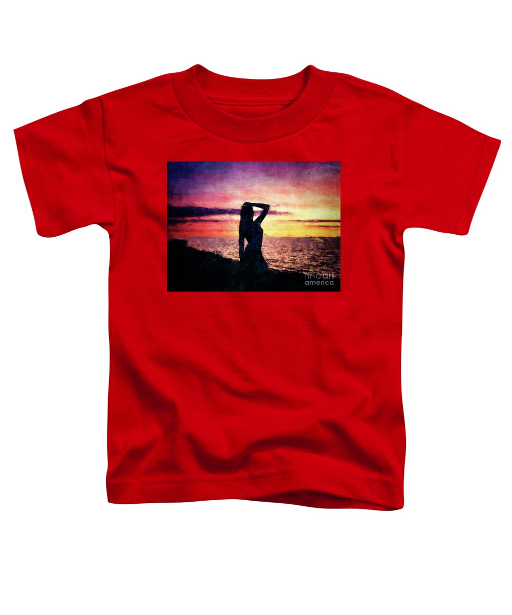 Beauty Toddler T-Shirt featuring the digital art Beautiful Silhouette by Phil Perkins