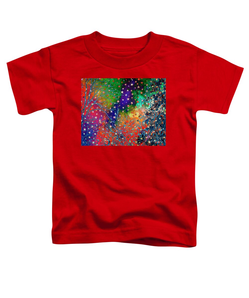 Nag005563 Toddler T-Shirt featuring the digital art Christmas Theme by Edmund Nagele FRPS