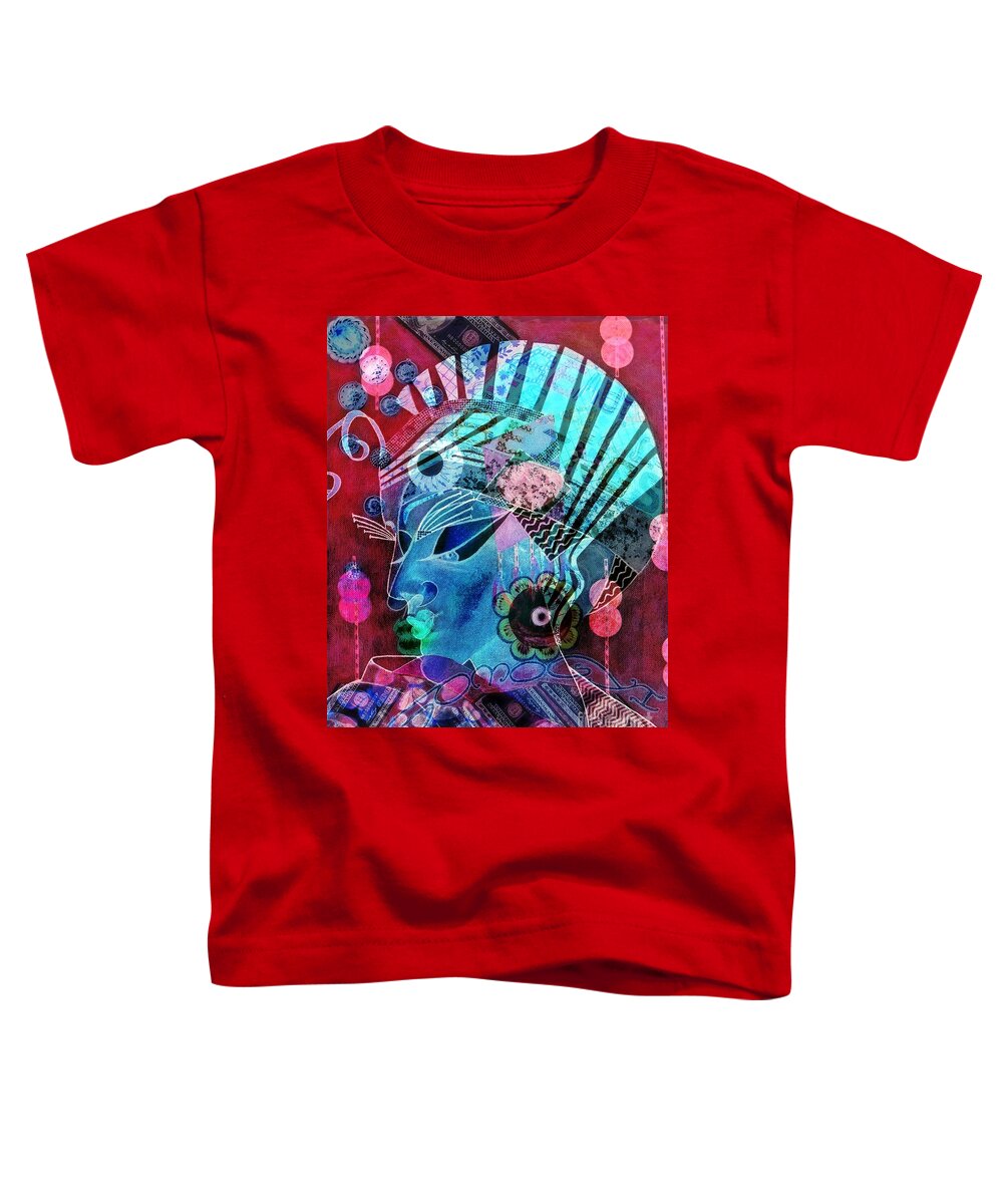 Cultures Toddler T-Shirt featuring the digital art Culture Clash 2 by Jayne Somogy
