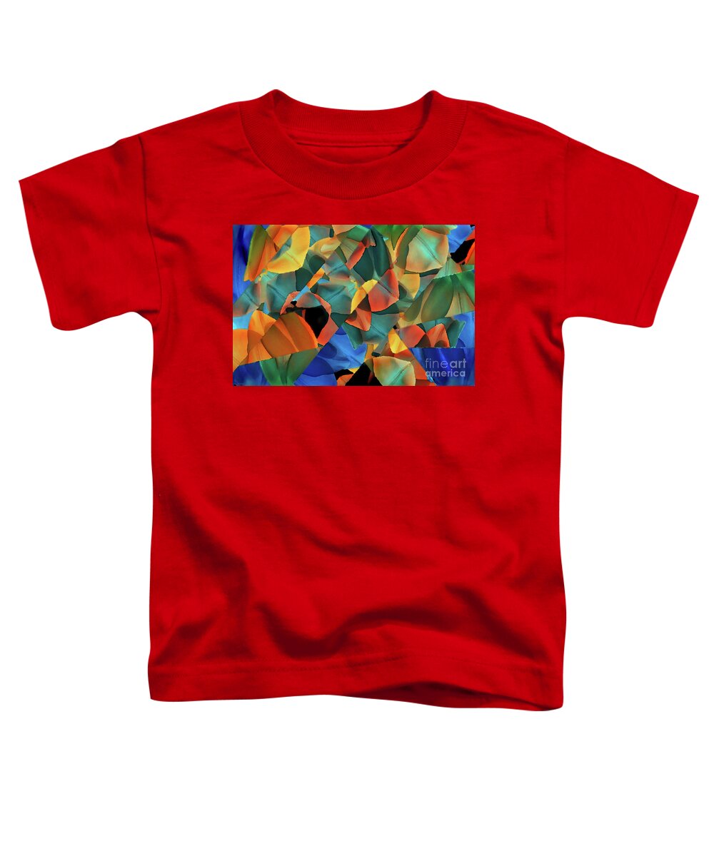 Abstract Toddler T-Shirt featuring the digital art Cutest by Mehran Akhzari