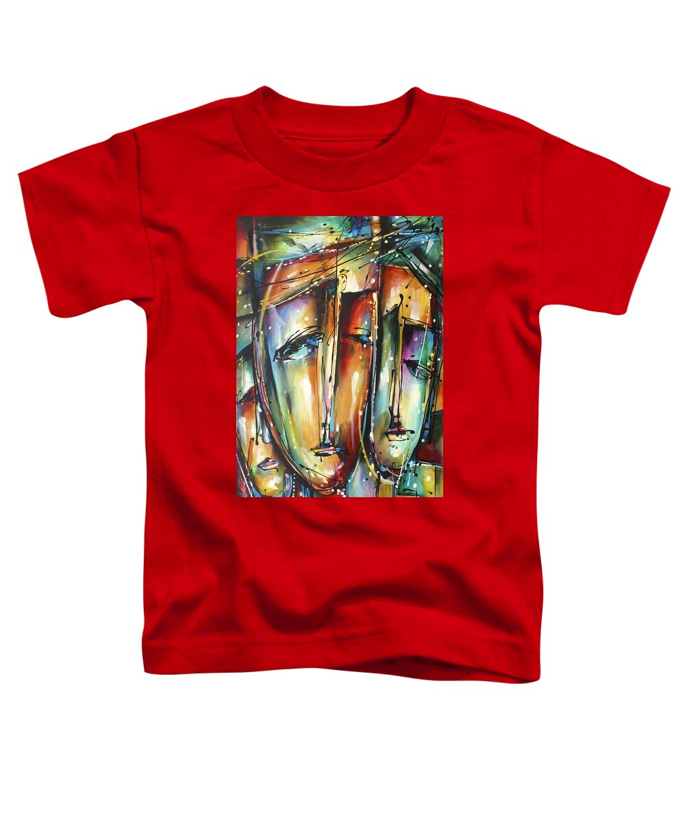 Urban Toddler T-Shirt featuring the painting Dazzled by Michael Lang
