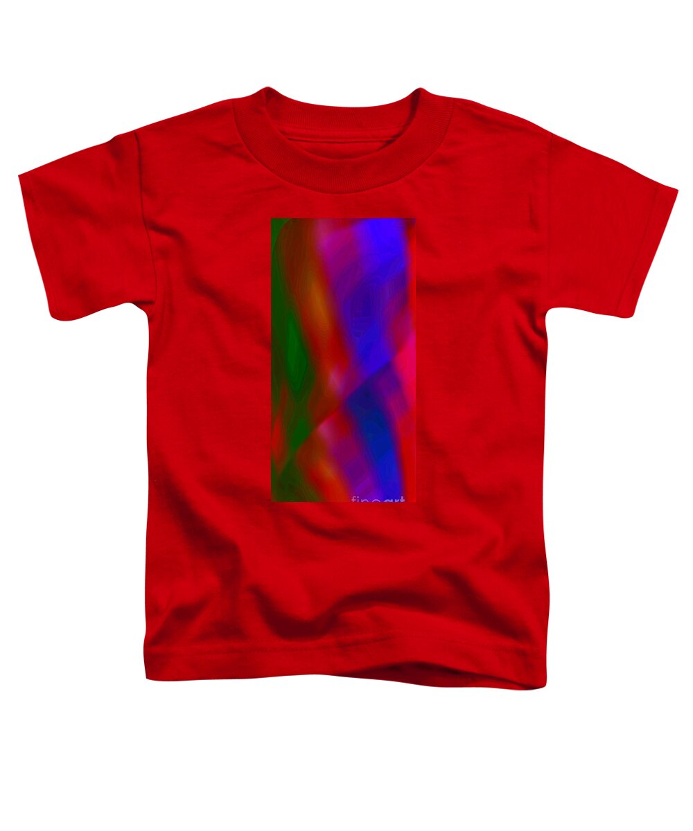 Iridescent Colors Toddler T-Shirt featuring the digital art Doubler by Glenn Hernandez