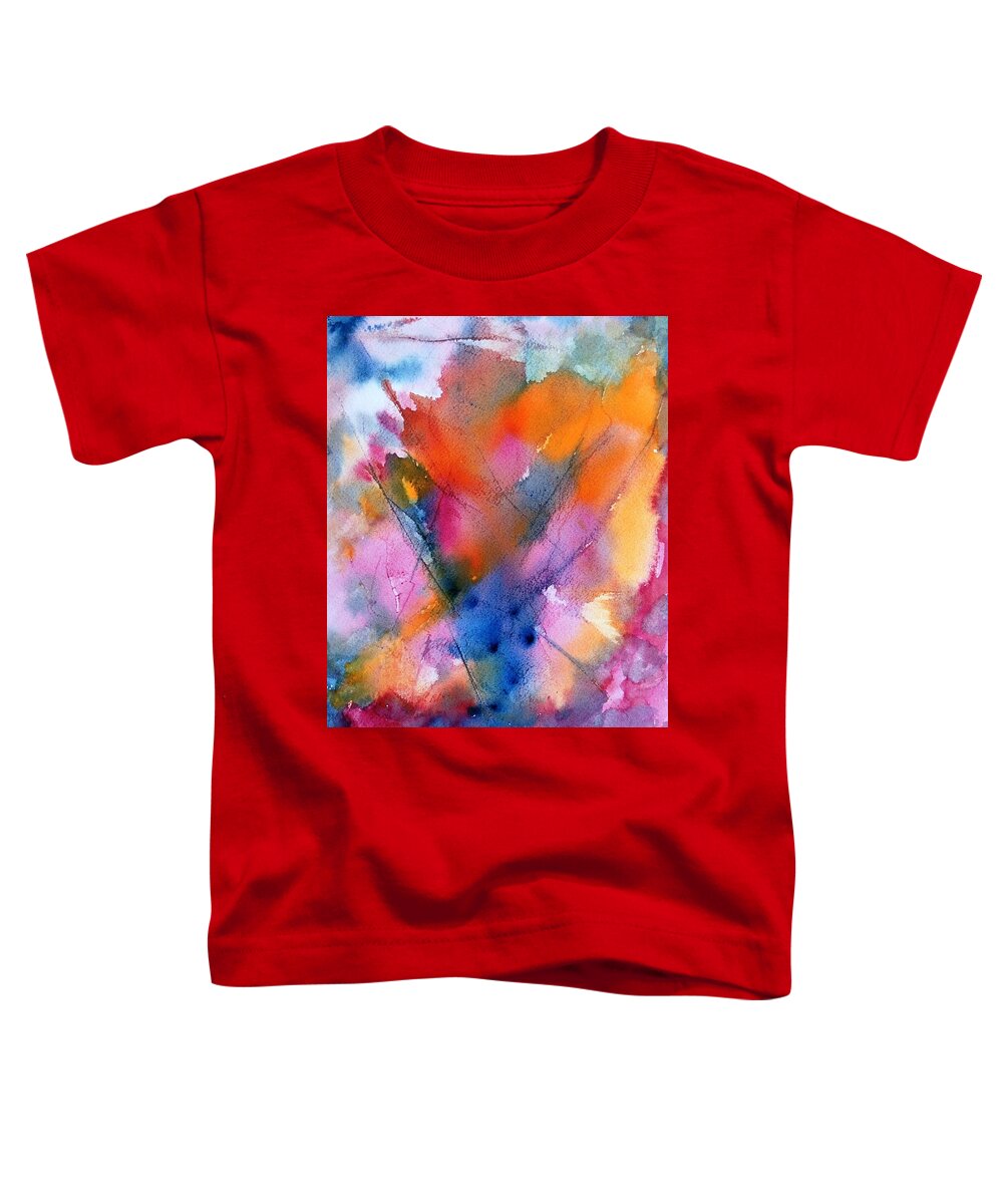 Abstract Toddler T-Shirt featuring the painting Encounter by Dick Richards