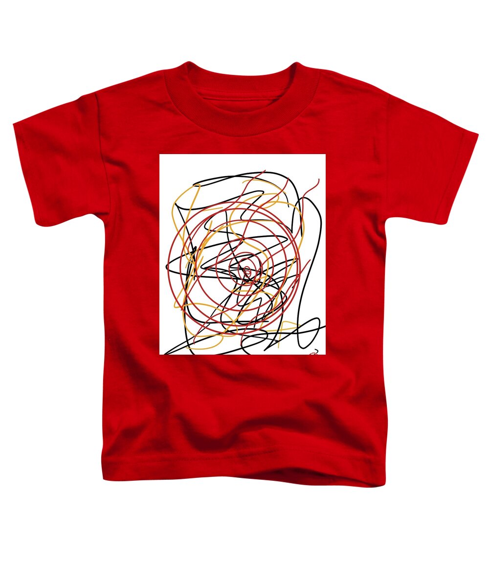  Toddler T-Shirt featuring the painting Entangled by Oriel Ceballos