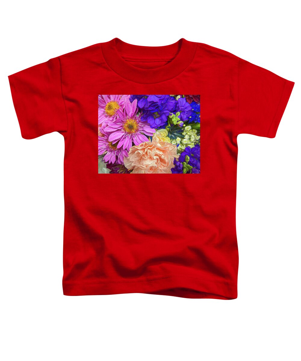 Flowers Toddler T-Shirt featuring the photograph Grocery Flowers May by Georgette Grossman