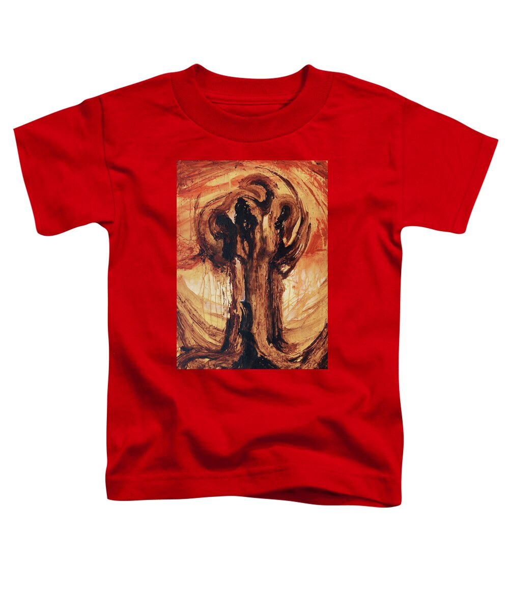 Nature Toddler T-Shirt featuring the painting Intimate Vibes Captor by Sv Bell