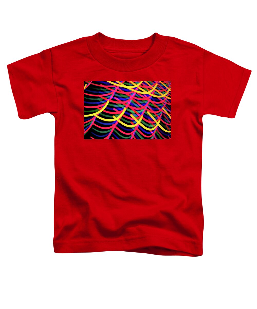 Light Toddler T-Shirt featuring the photograph Light Painting - Waves by Sean Hannon