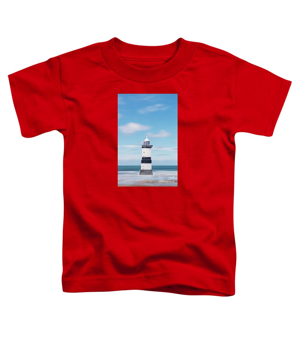 Lighthouse Toddler T-Shirt featuring the photograph Lighthouse in the Sea by David Lichtneker