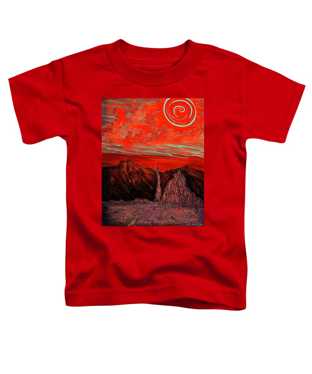 Landscape Toddler T-Shirt featuring the digital art Liminal by Angela Weddle