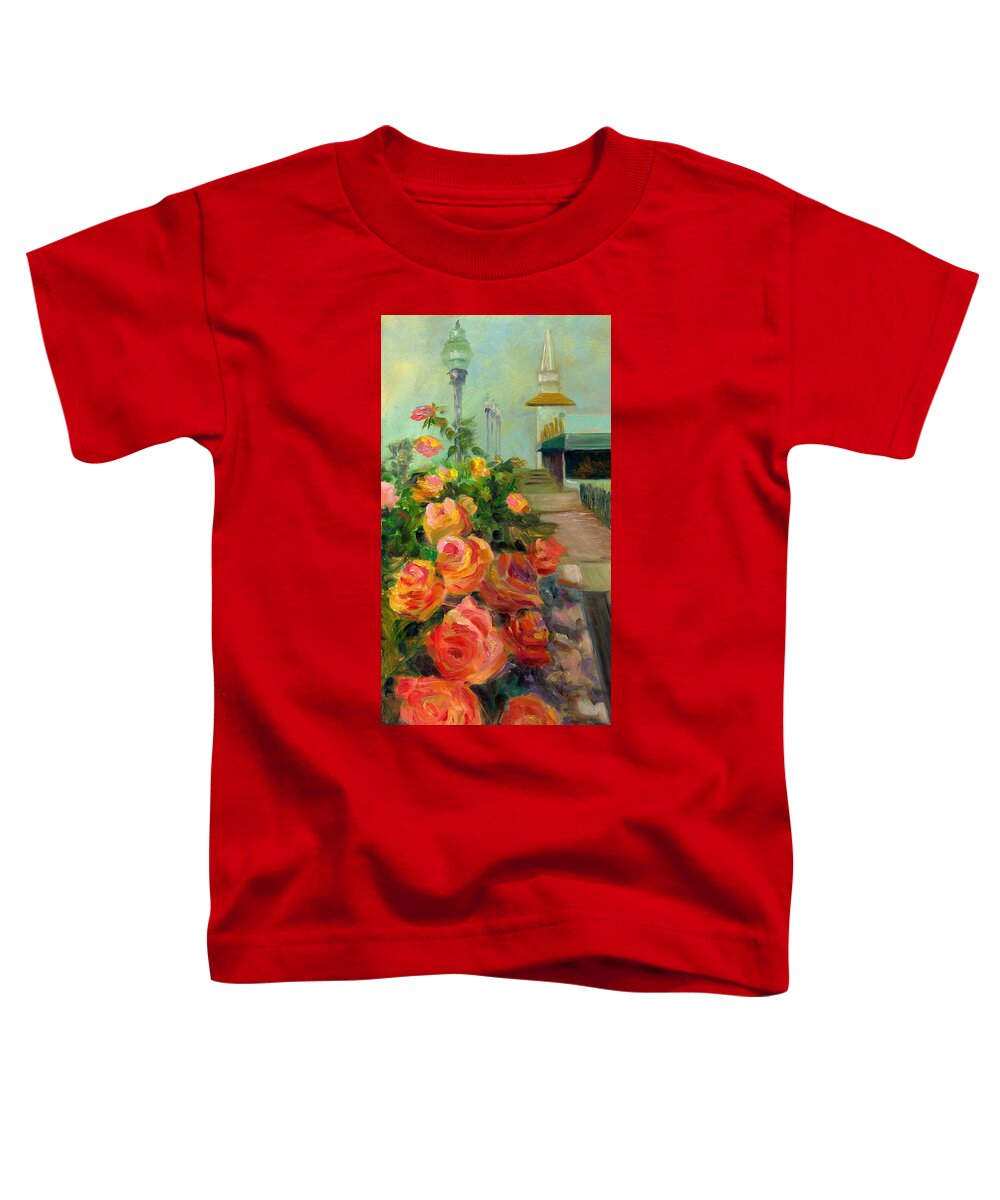 Flower Toddler T-Shirt featuring the painting Love Blooms by Susan Hensel