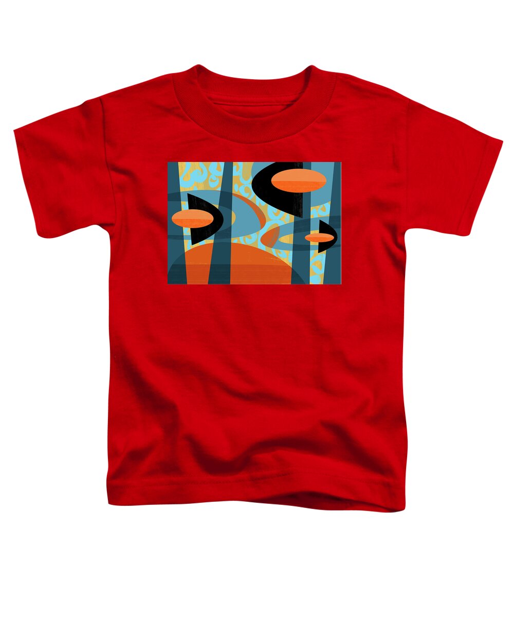 Abstract Toddler T-Shirt featuring the digital art Micro Movement by Alan Bodner