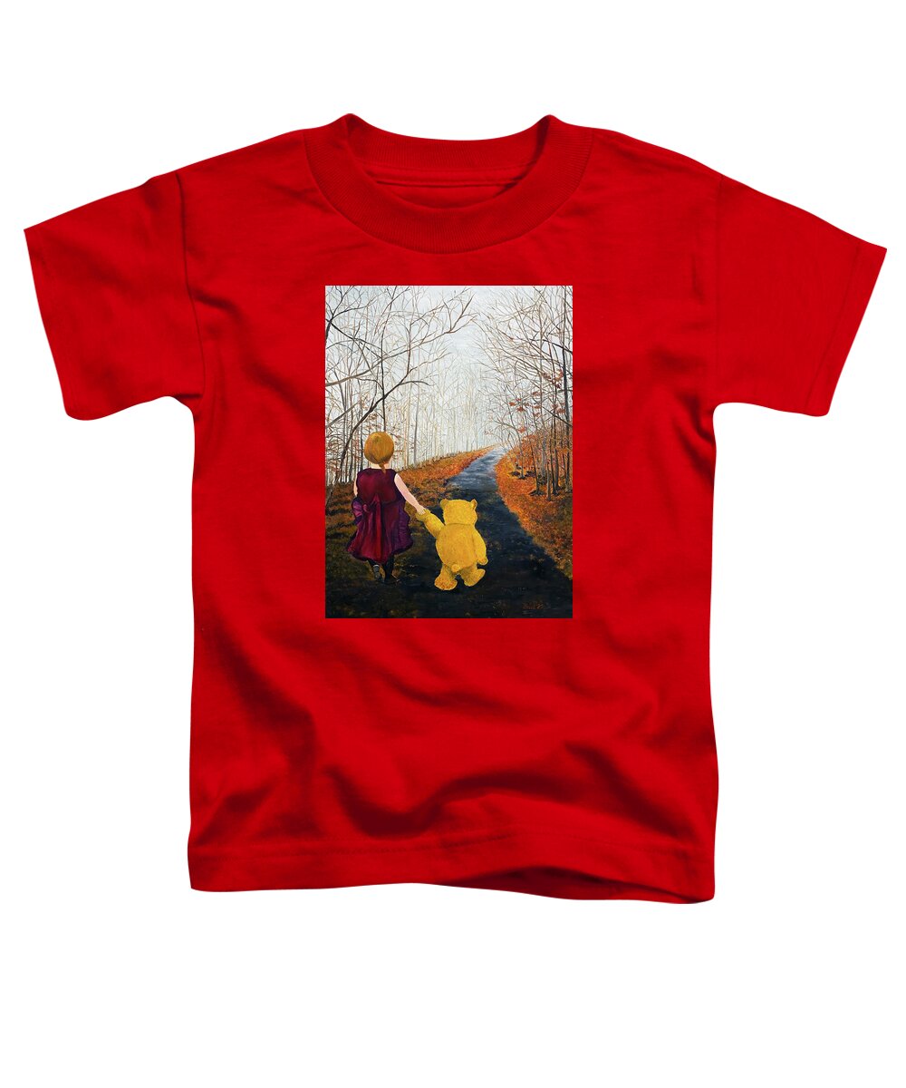 Bff Toddler T-Shirt featuring the painting My BFF by Thomas Blood