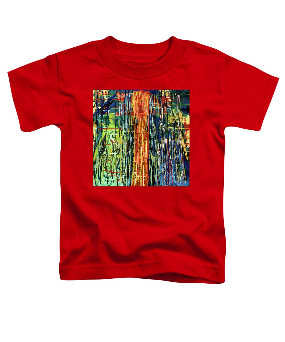 Verge Toddler T-Shirt featuring the painting On the Verge by Tessa Evette