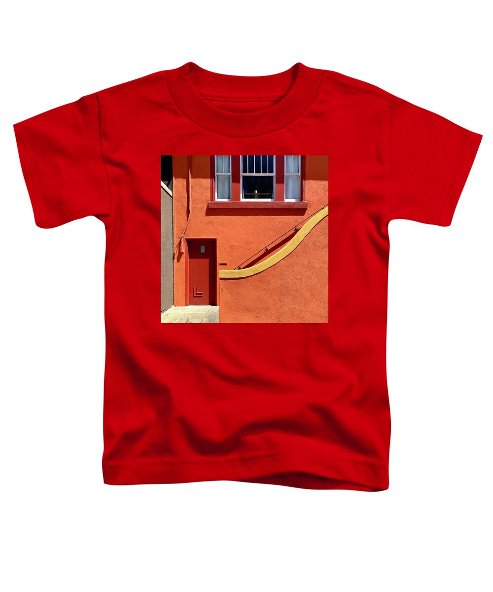  Toddler T-Shirt featuring the photograph Orange Wall by Julie Gebhardt