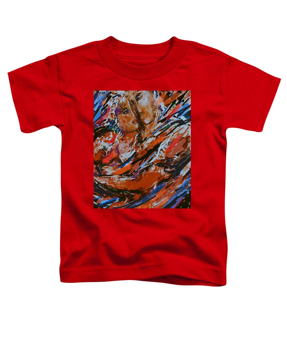 Man Toddler T-Shirt featuring the painting Perfection by Dawn Caravetta Fisher