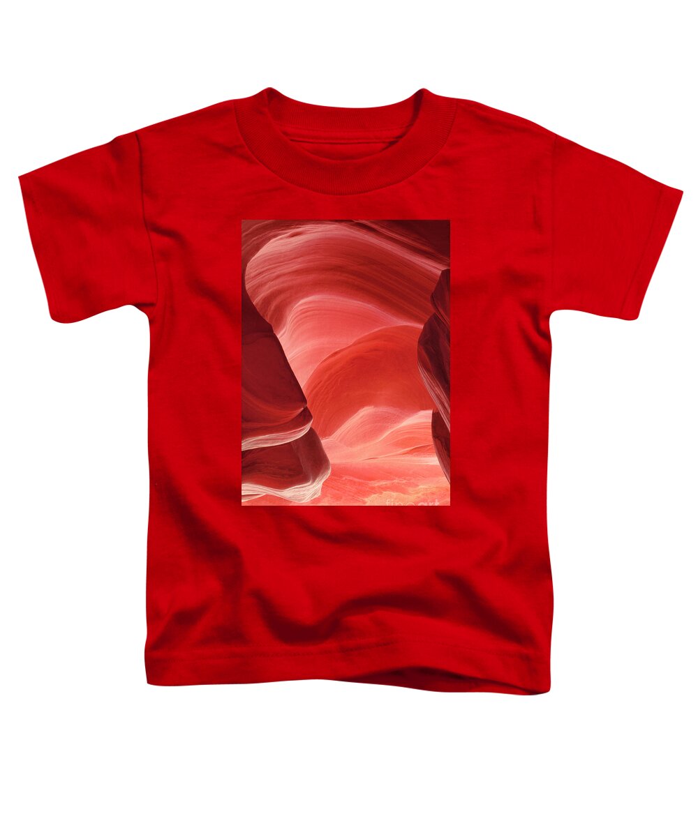 Dave Welling Toddler T-Shirt featuring the photograph Pink Sandstone Detail Lower Antelope Slot Canyon Arizona by Dave Welling