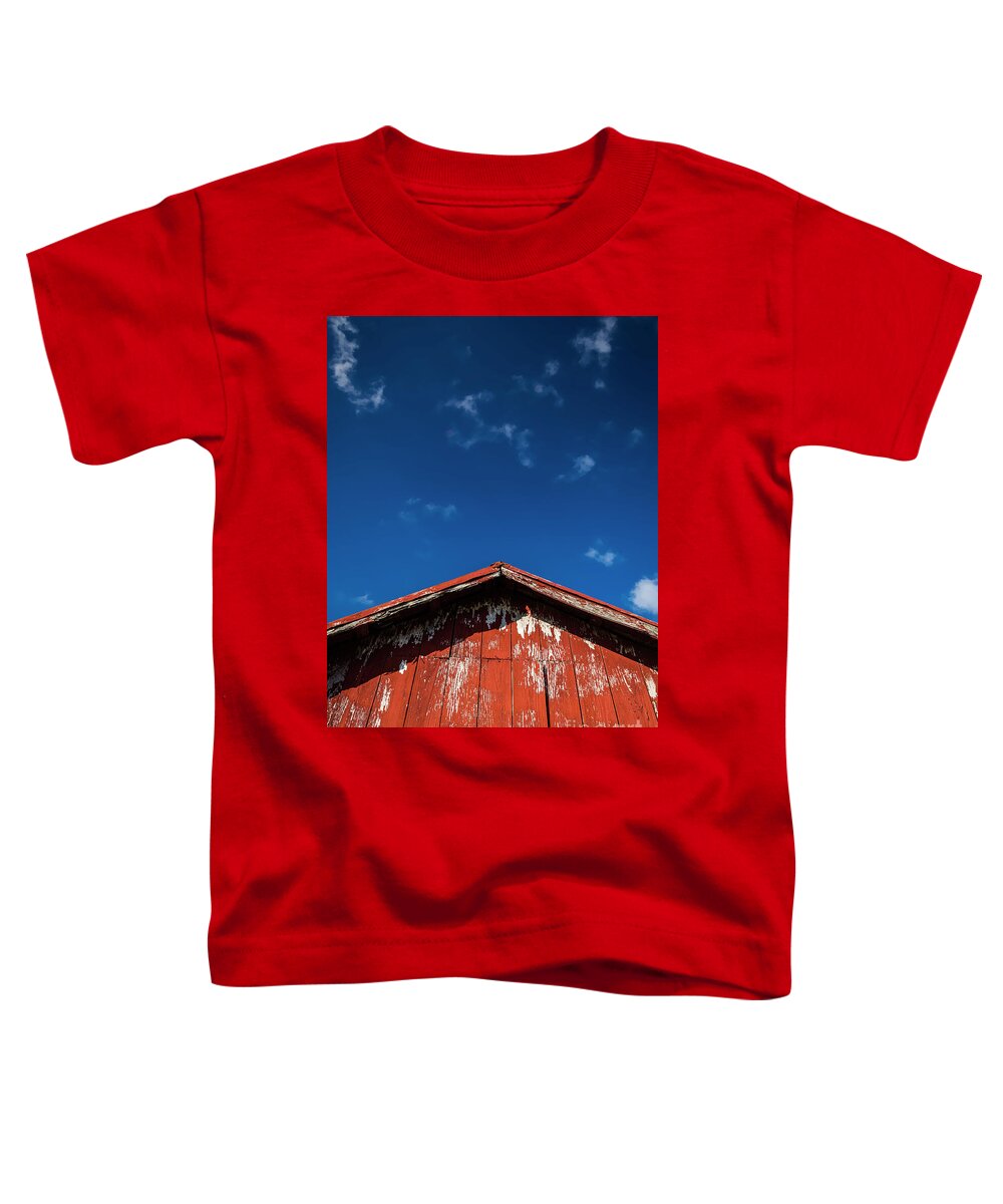 Barns Toddler T-Shirt featuring the photograph Red Barn by Maresa Pryor-Luzier
