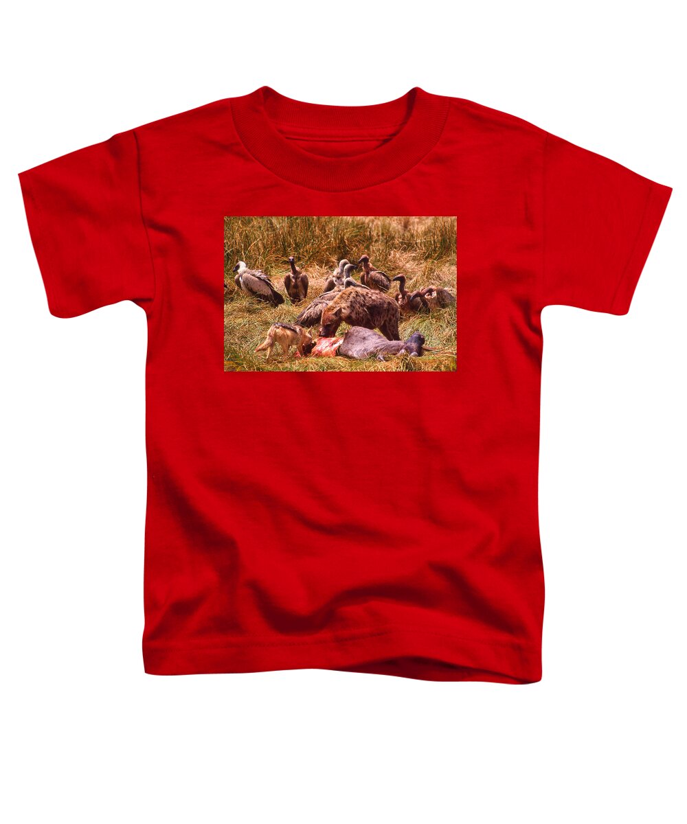 Africa Toddler T-Shirt featuring the photograph Rest In Peace Life Goes On in Africa by Russel Considine