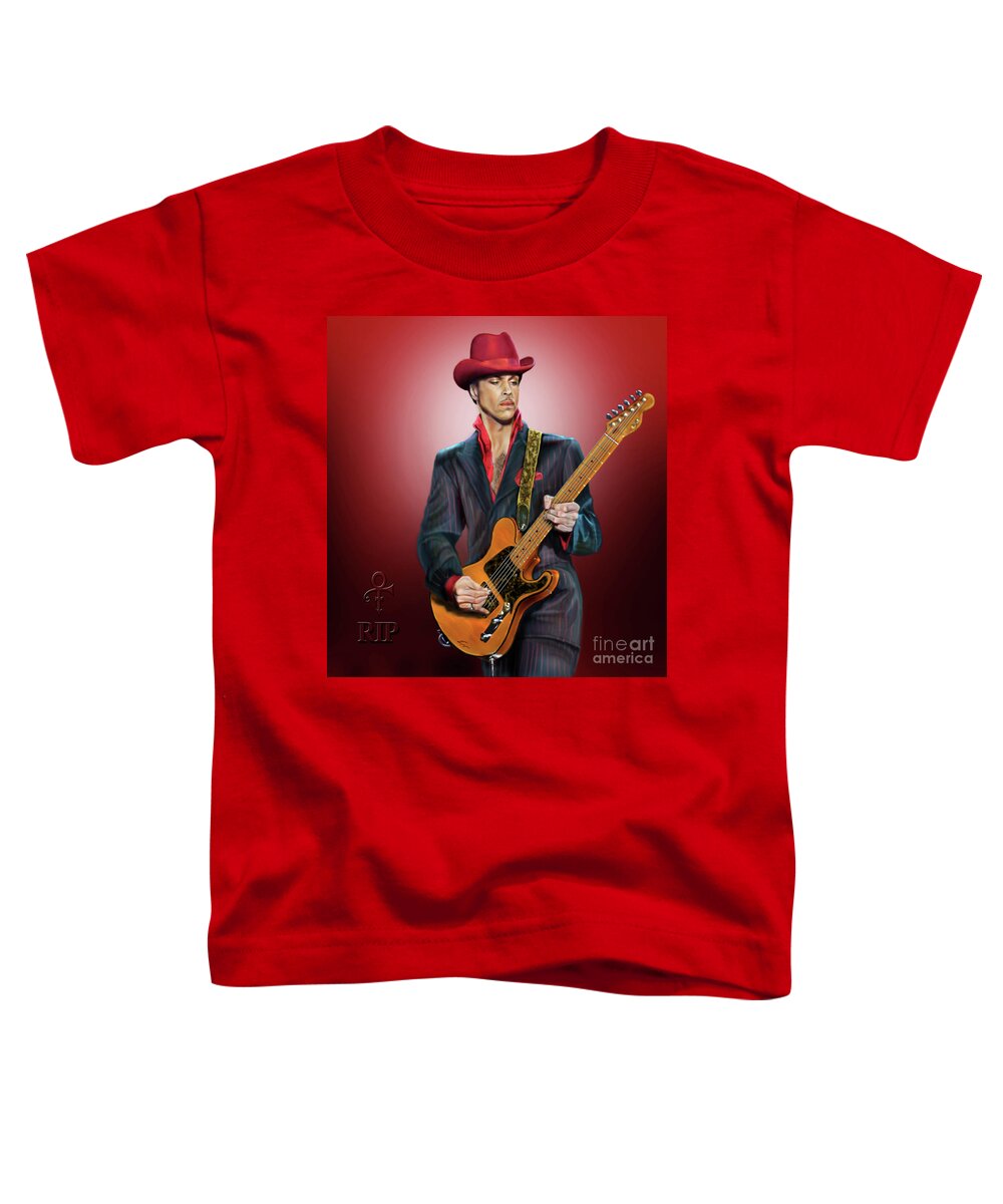 The Artist Toddler T-Shirt featuring the painting Rip The Artist by Reggie Duffie