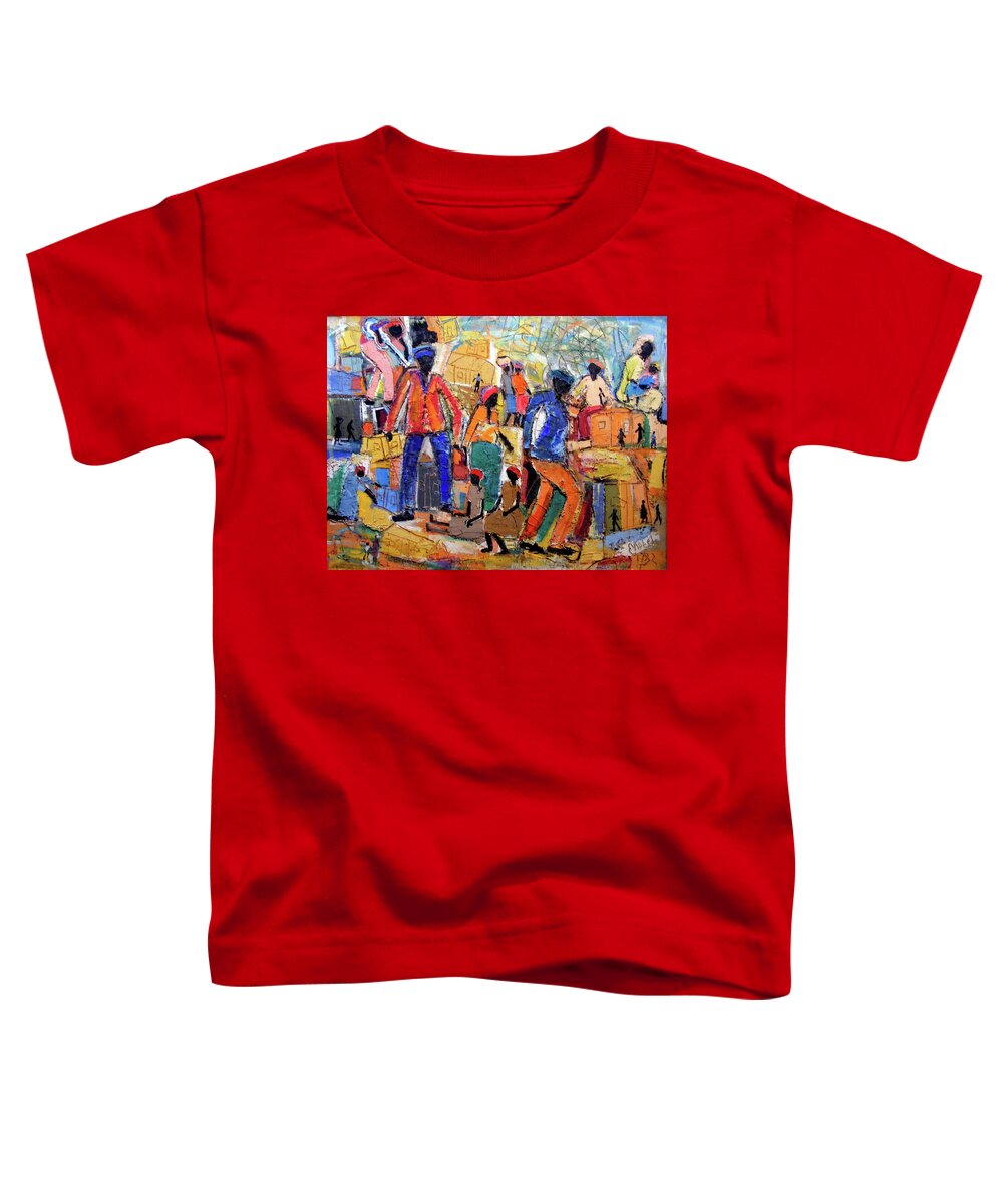  Toddler T-Shirt featuring the painting She Called Me by Eli Kobeli