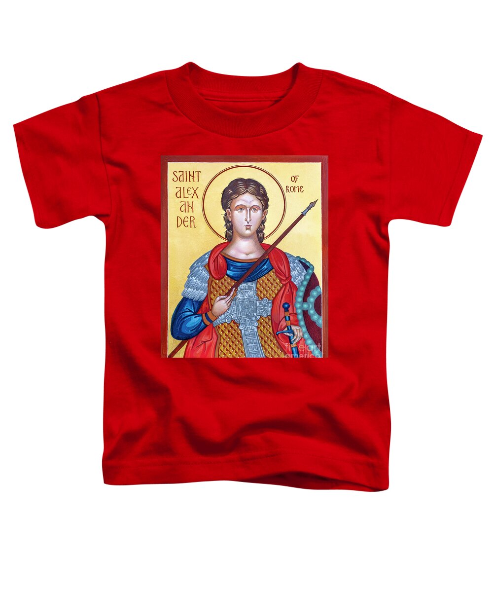 Saint Alexander Of Rome Toddler T-Shirt featuring the painting St. Alexander of Rome - RGANR by Robert Gerwing