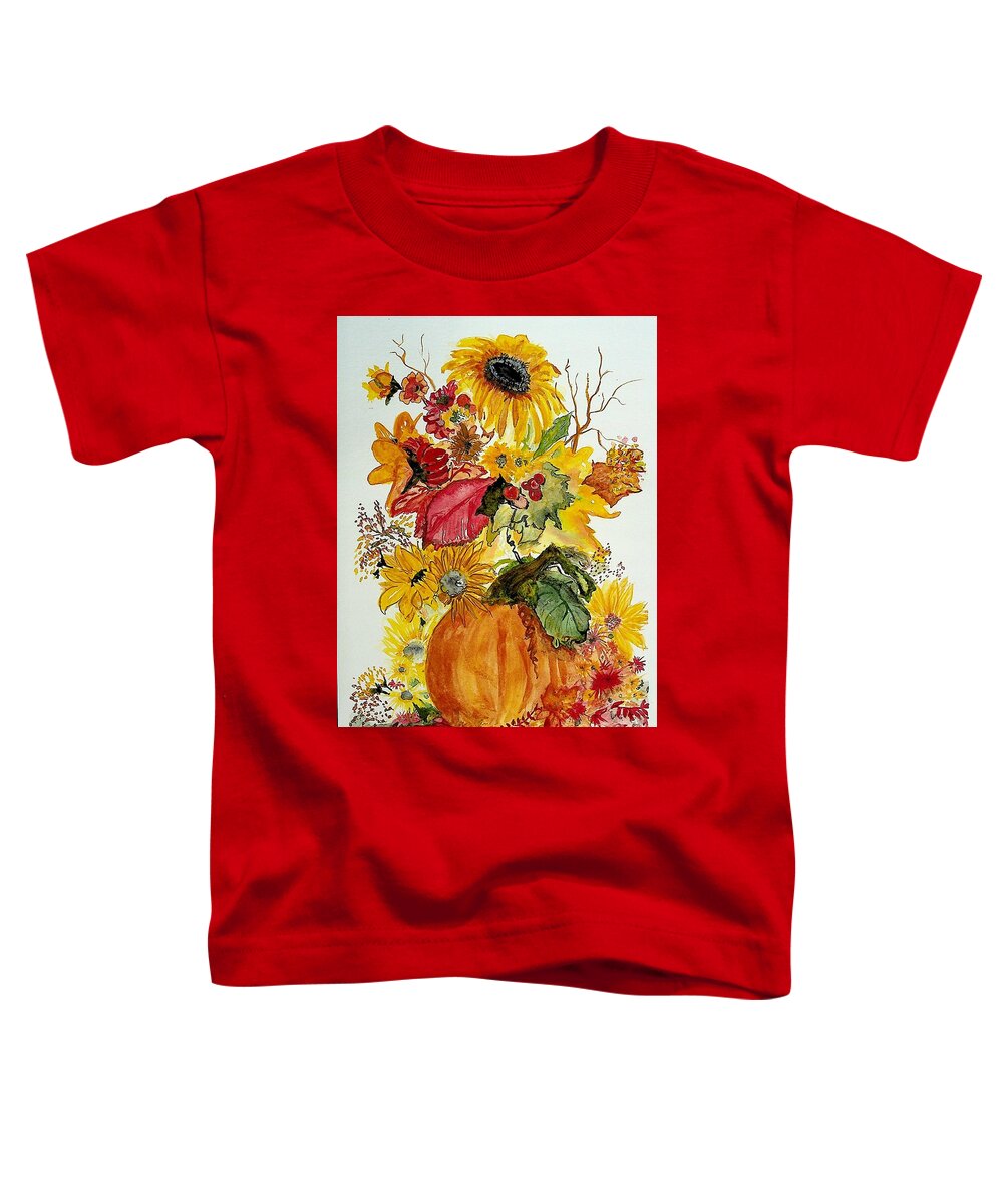 Sunflowers Toddler T-Shirt featuring the painting van Gogh's got nothing by Valerie Shaffer