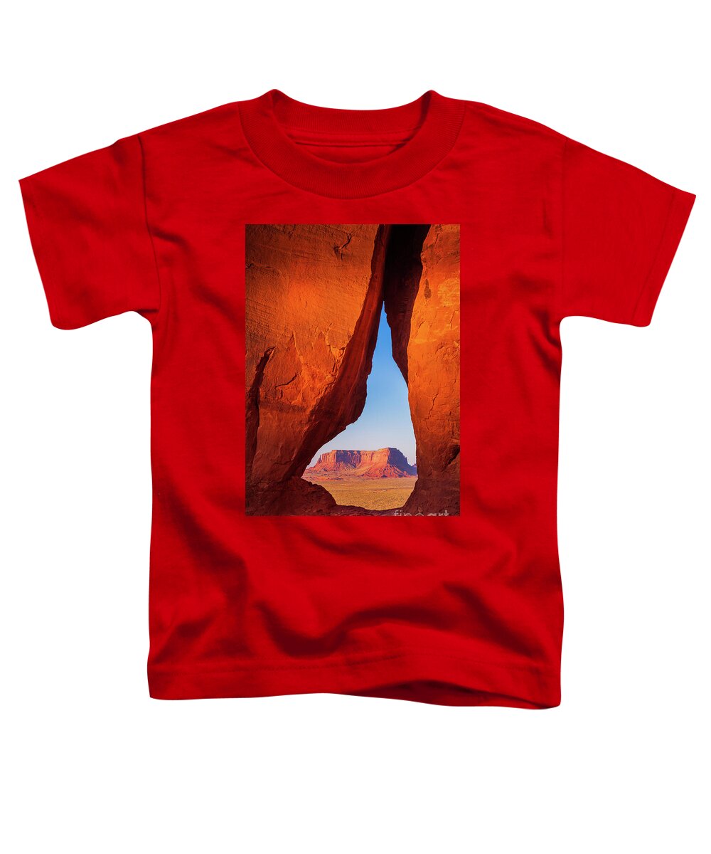 America Toddler T-Shirt featuring the photograph Teardrop Arch by Inge Johnsson
