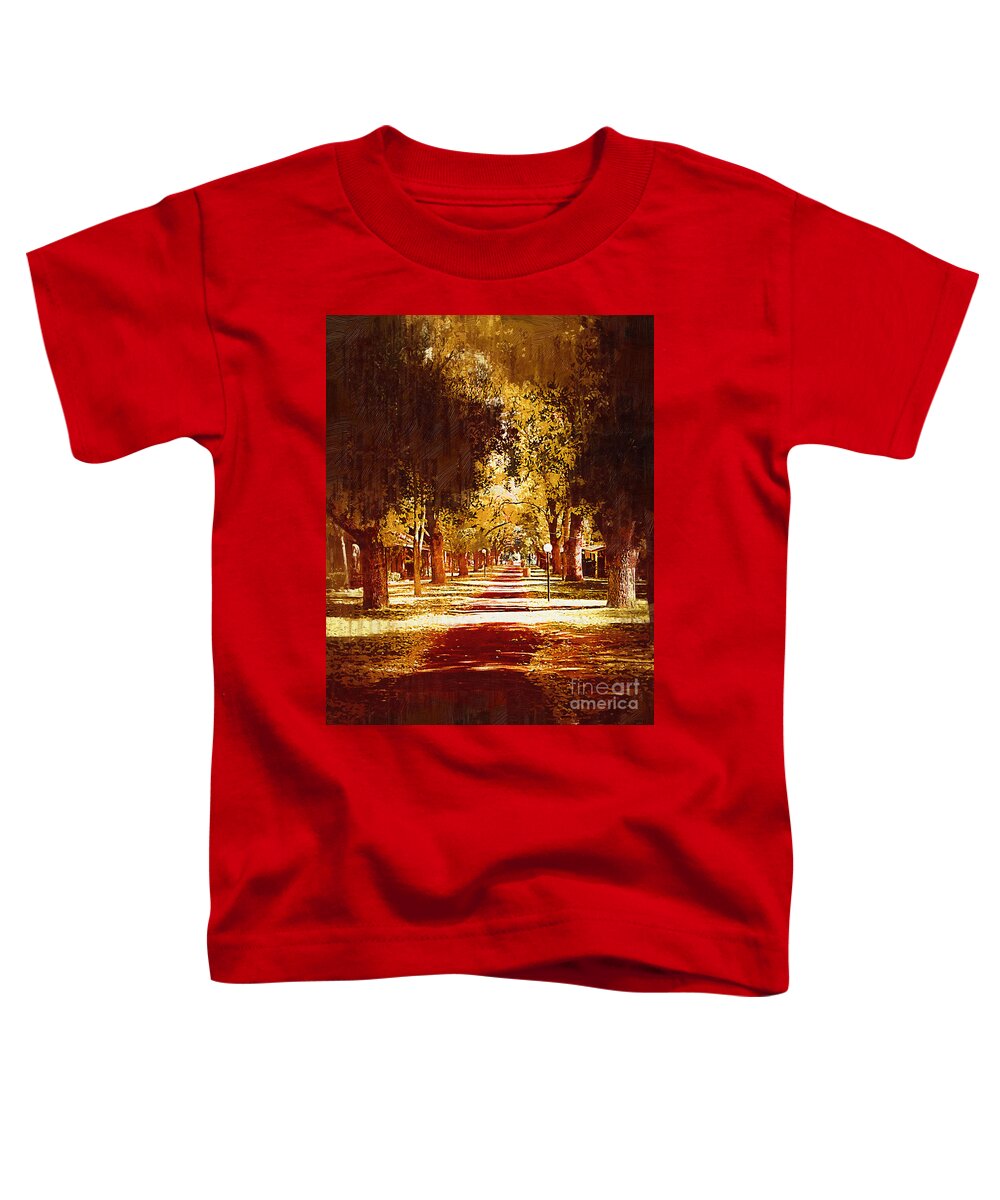 Warners-springs Toddler T-Shirt featuring the digital art Tree Arched Walkway by Kirt Tisdale