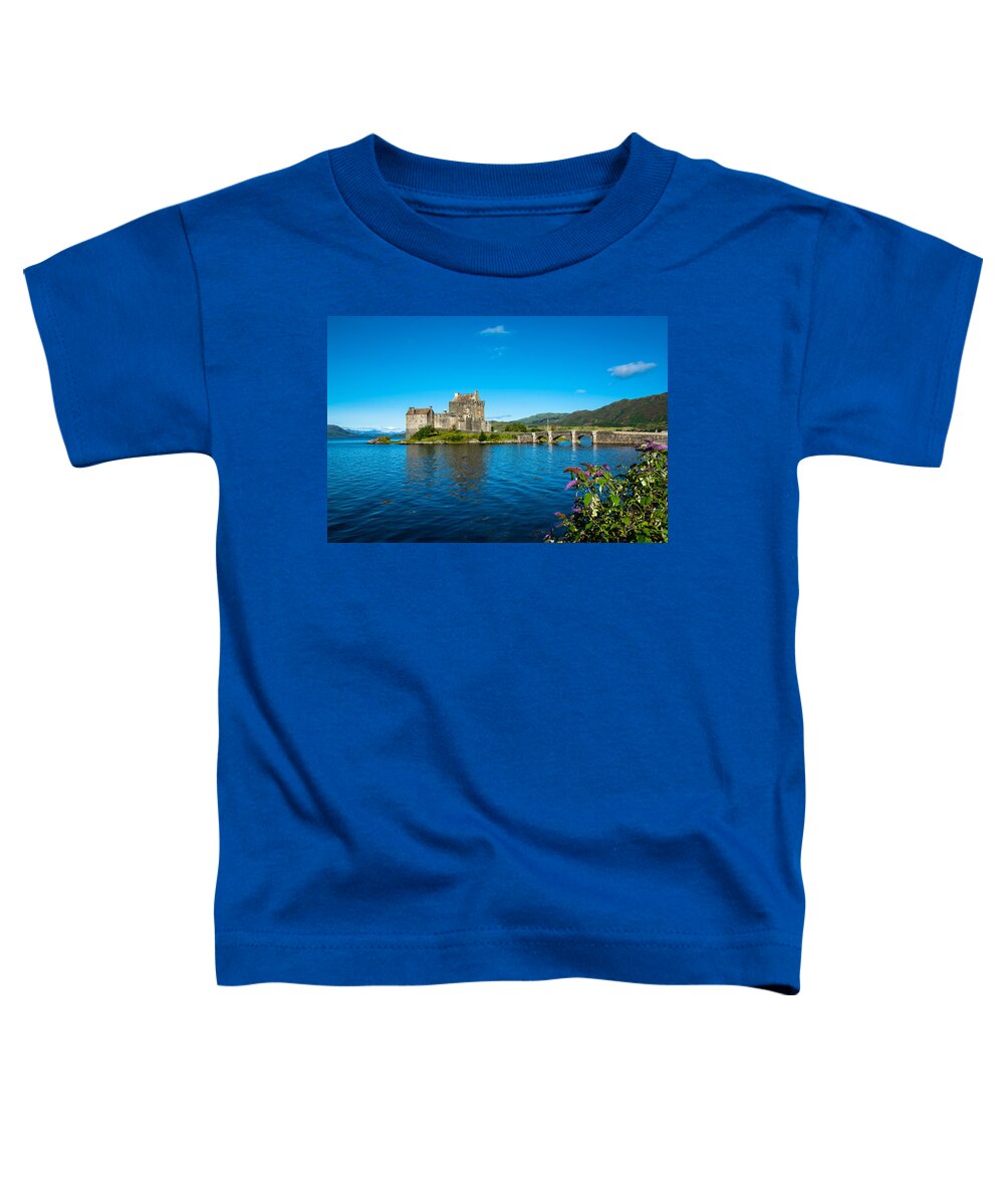 Scotland Toddler T-Shirt featuring the photograph Eilean Donan Castle In Scotland #2 by Andreas Berthold