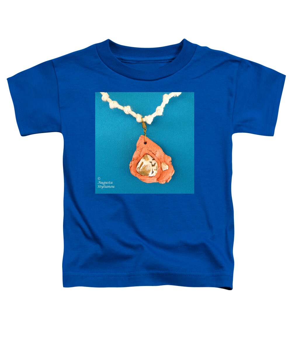Augusta Stylianou Toddler T-Shirt featuring the jewelry Aphrodite Gamelioi Necklace #28 by Augusta Stylianou