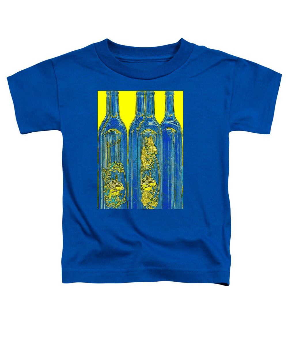 Bottle Toddler T-Shirt featuring the photograph Antibes Blue Bottles by Ben and Raisa Gertsberg