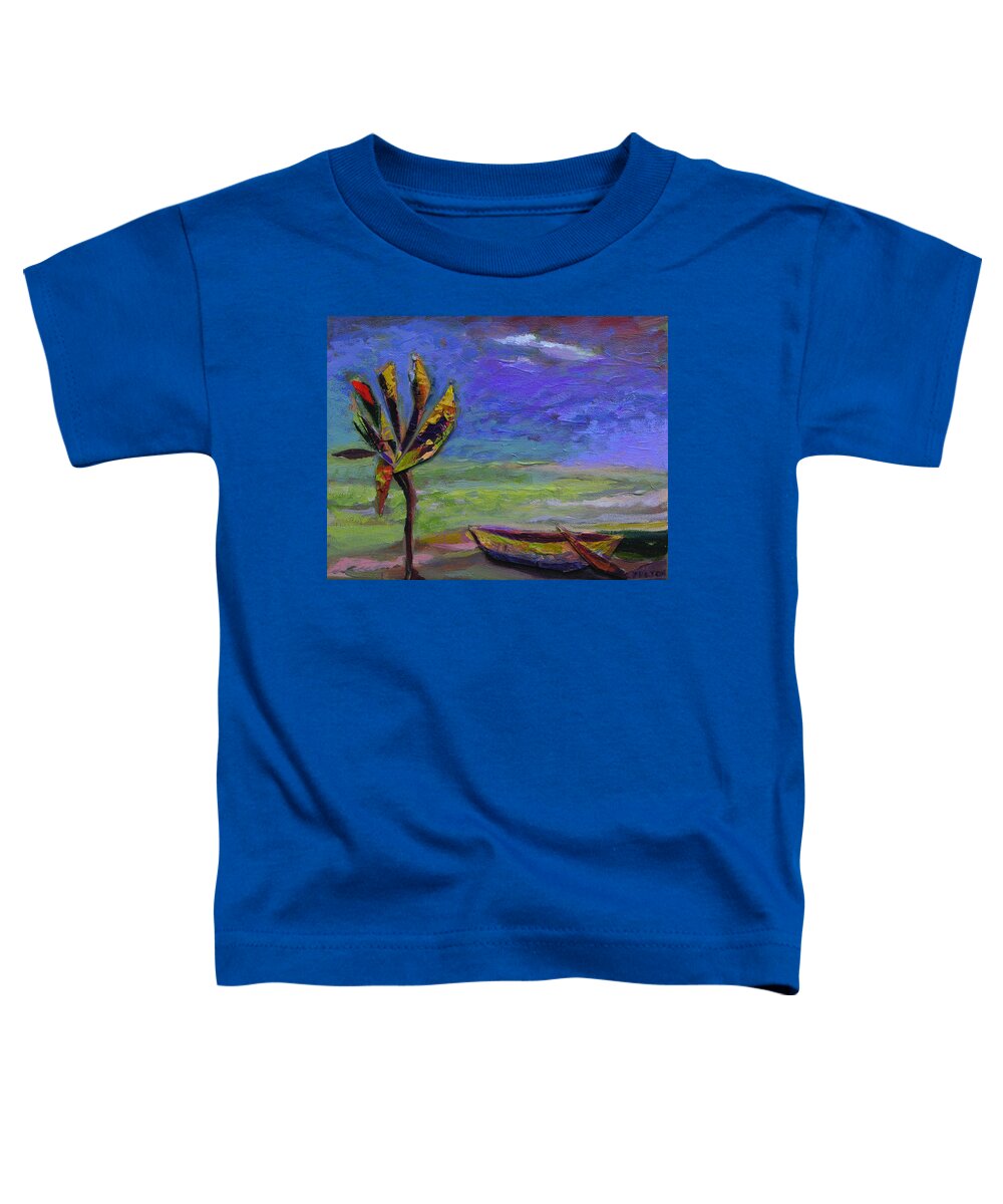 Bahamas Toddler T-Shirt featuring the painting Bahamas dreaming... by Julianne Felton
