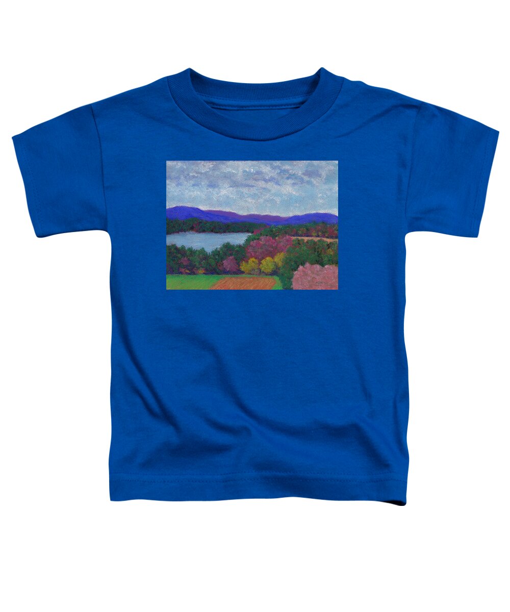 Berkshires Toddler T-Shirt featuring the pastel Berkshires in Late October by Anne Katzeff