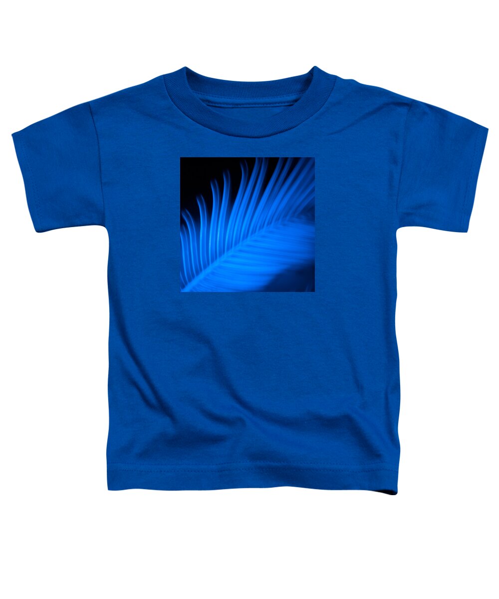 Art Toddler T-Shirt featuring the photograph Blue Palm by Darryl Dalton