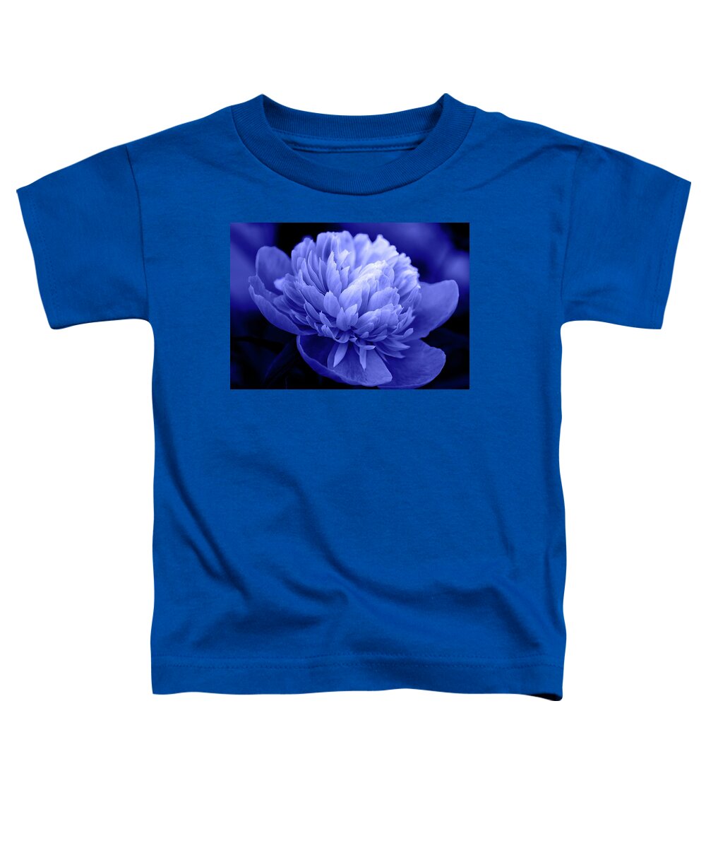 Flowers Toddler T-Shirt featuring the photograph Blue Peony by Sandy Keeton