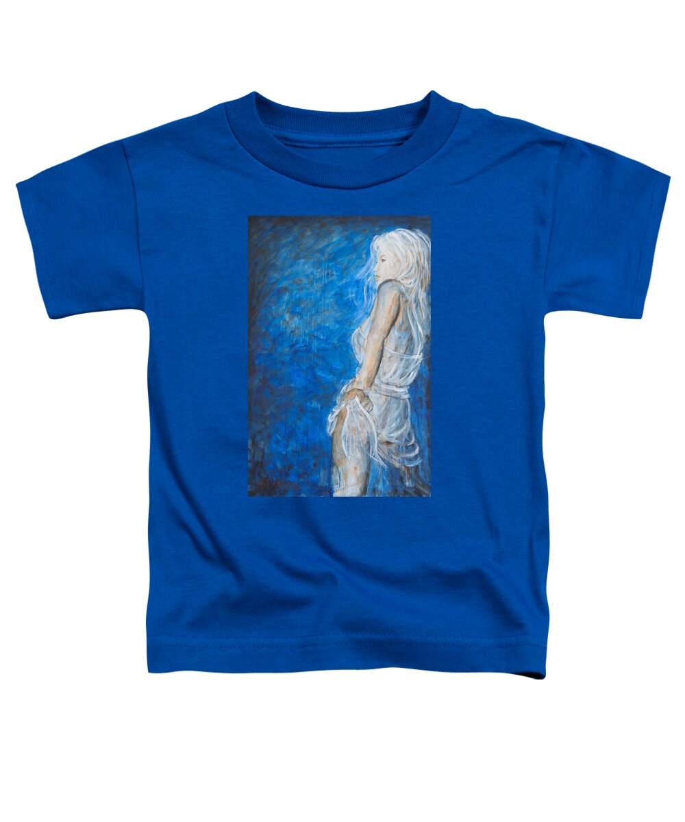 Dance Toddler T-Shirt featuring the painting Can't Stop The Party by Nik Helbig