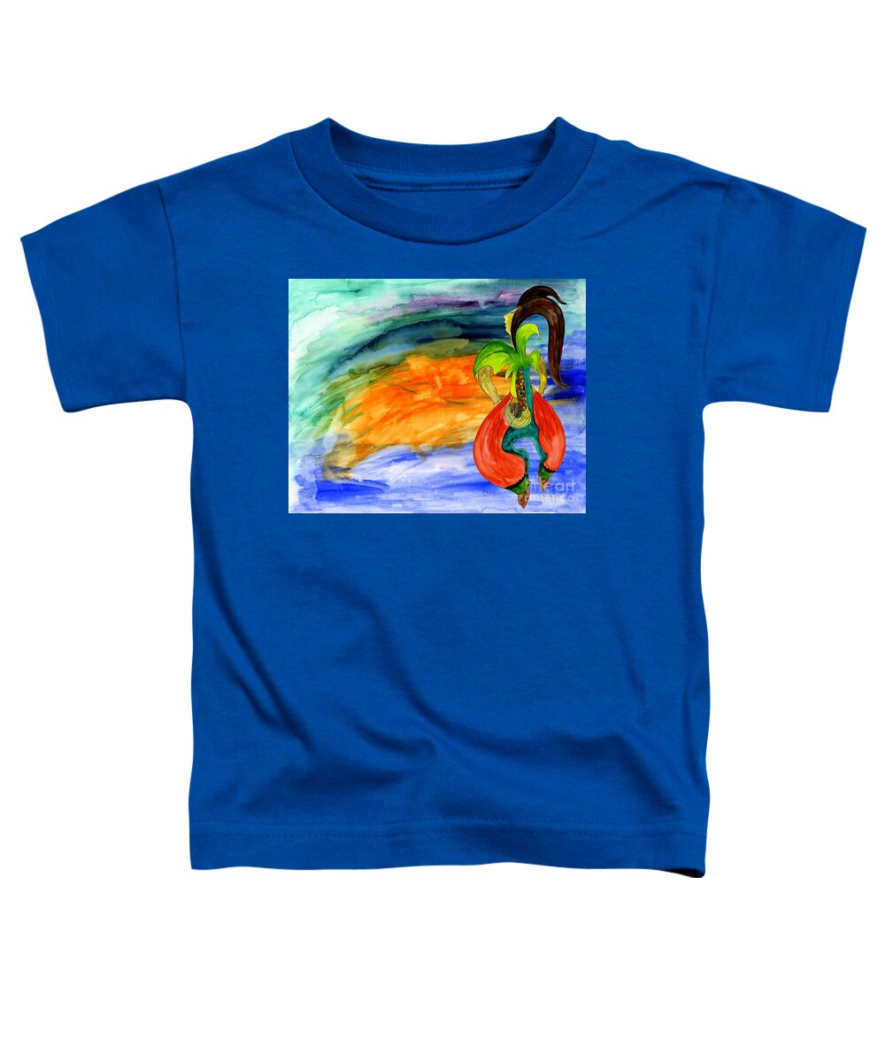 Dancing Tree Of Life Toddler T-Shirt featuring the painting Dancing Tree of Life by Mukta Gupta