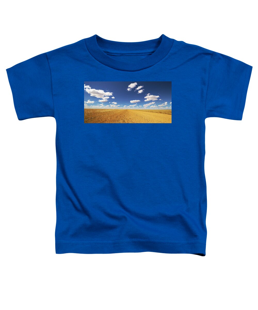 Martin Willis Toddler T-Shirt featuring the photograph Dirt Road Through Plain Queensland by Martin Willis