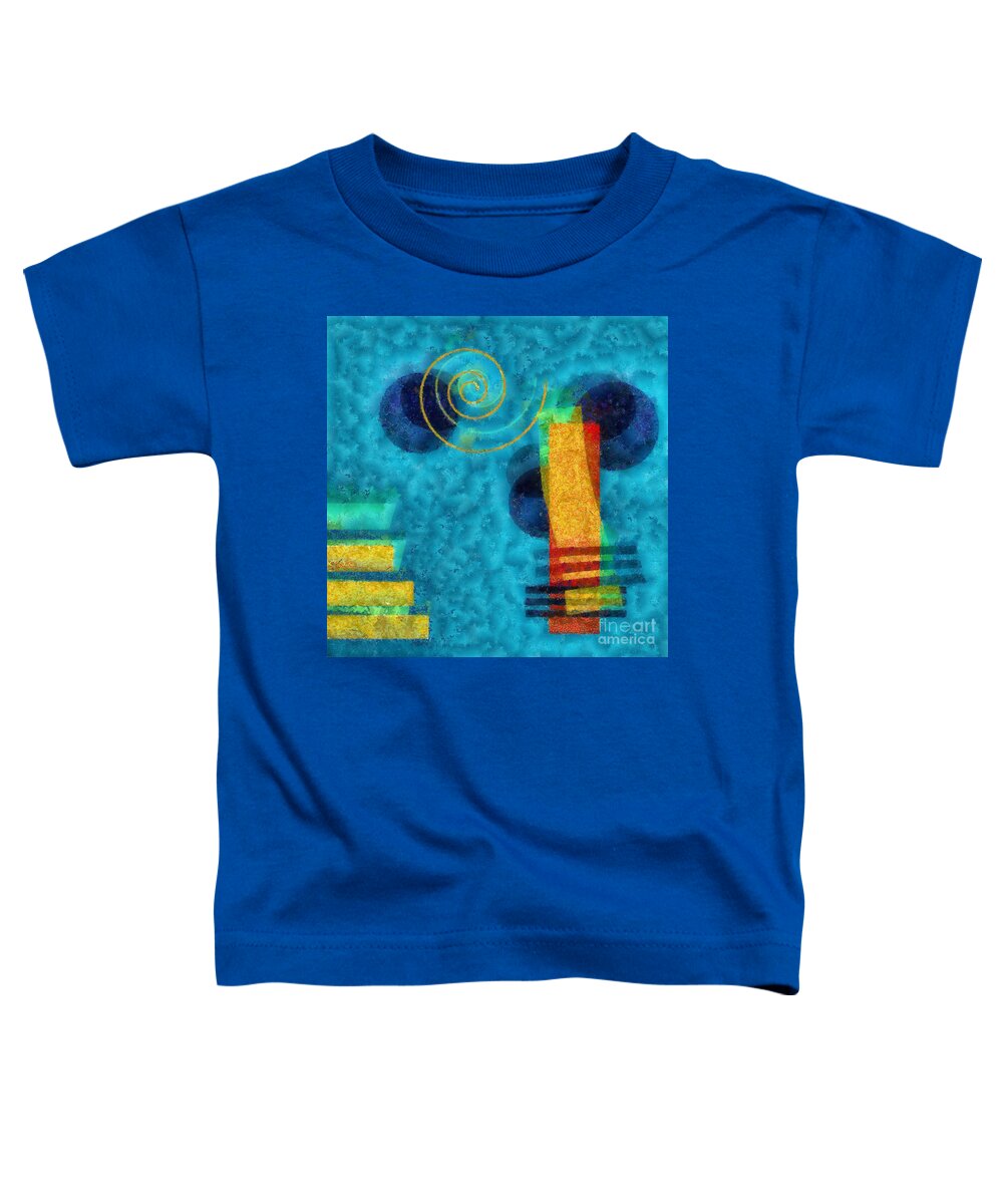 Forms Toddler T-Shirt featuring the digital art Formes 02b by Variance Collections